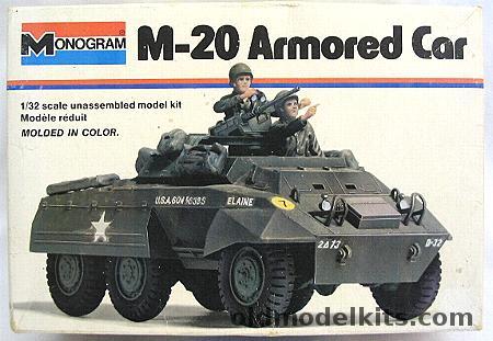 Monogram 1/32 M-20 Armored Car, 4101 plastic model kit